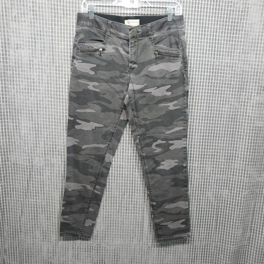 Democracy Ab Technology Pants Womens Camo Print Skinny 8 Grey